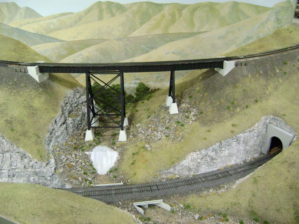 "The Curved Bridge" Model Railroader Magazine Model Railroading